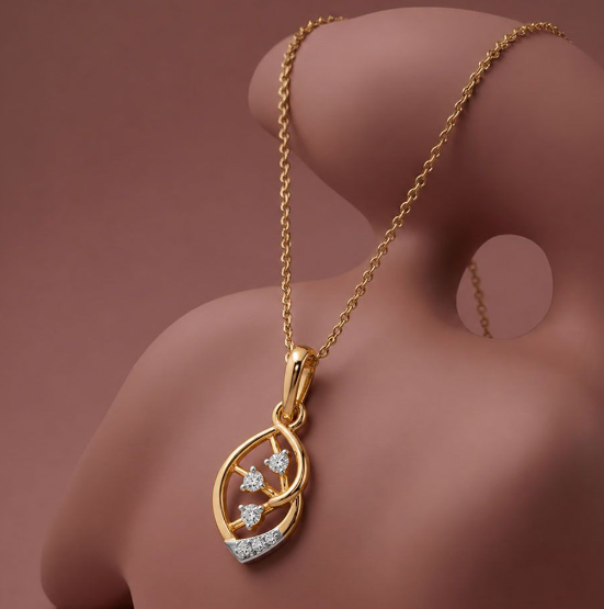 Gold necklace jewellery at TGR80 Shahganj